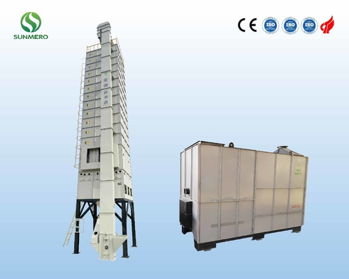 120 टन/बैच इंटेलिजेंट राइस ड्रायर 5.5kW भूसी बर्नर के साथ