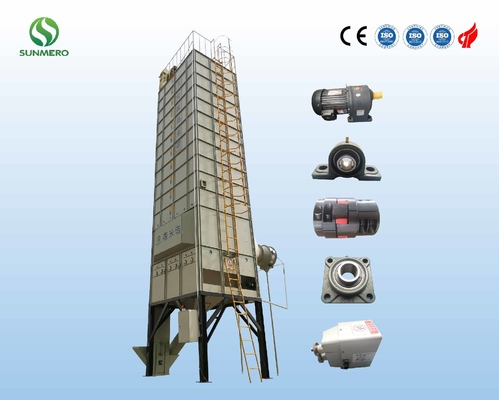 धान गेहूं मकई बीन्स के लिए 380V मक्का अनाज ड्रायर 22ton