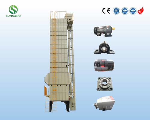 ISO14001 प्रमाणित वर्टिकल ऑटोमैटिक ग्रेन ड्रायर सुविधाजनक 30T