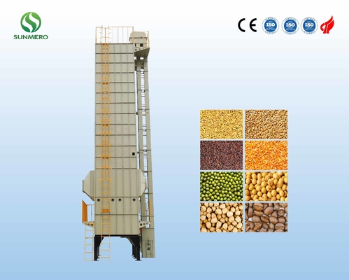 चावल अनाज मिलिंग के लिए 30ton रीसर्क्युलेटिंग बैच ड्रायर 380V